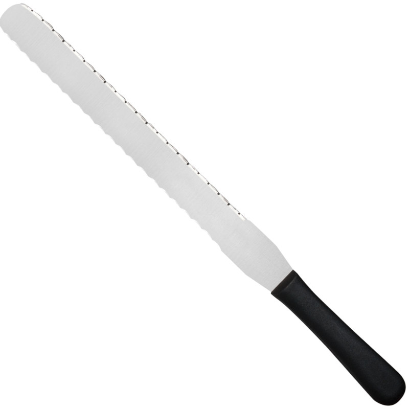 Konditerinis peilis dantytas iš abiejų pusių 300 mm Creme - Hendi 840993