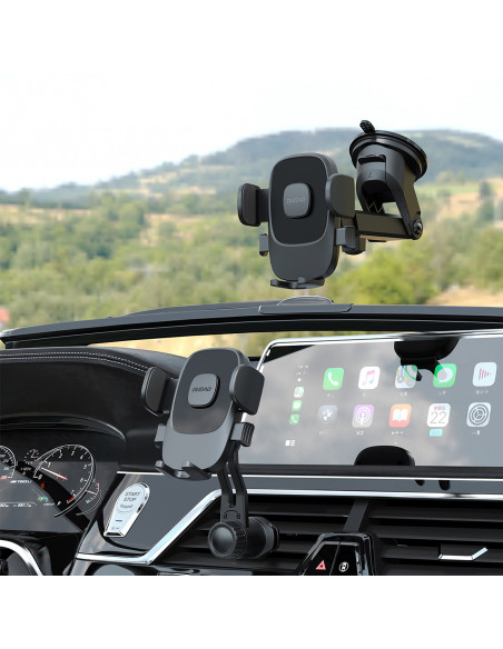 
F2N 360 laipsnių automobilio išmaniojo telefono laikiklis oro išleidimo angai – juodas
