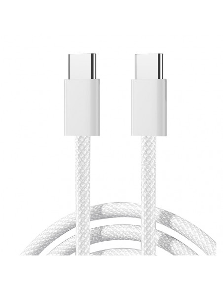 
„Ben“ serijos USB-C 60W 1m laidas – baltas
