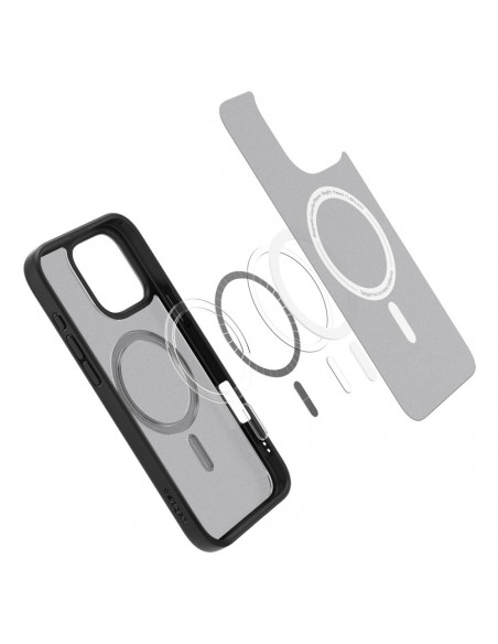 
„iPhone 16 Pro Max Ultra Hybrid Mag“ dėklas su „MagSafe“ – juodas
