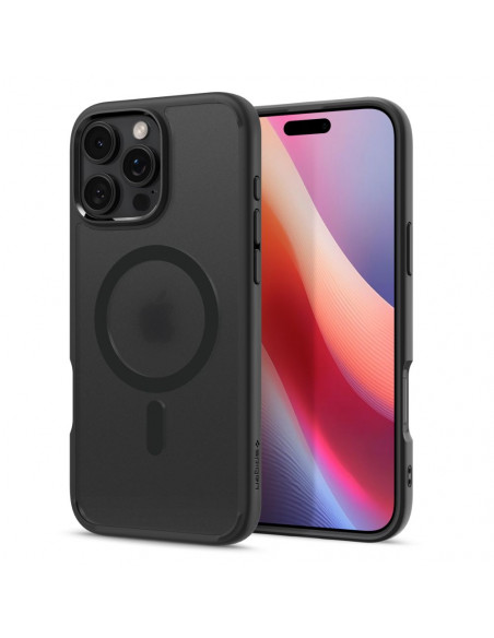 
„iPhone 16 Pro Max Ultra Hybrid Mag“ dėklas su „MagSafe“ – juodas
