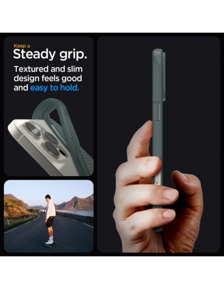 
„iPhone 16 Pro Max“ skysto oro dėklas – žalias
