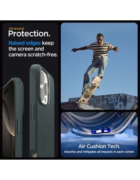 
„iPhone 16 Pro Max“ skysto oro dėklas – žalias
