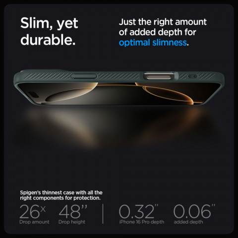 
„iPhone 16 Pro Max“ skysto oro dėklas – žalias
