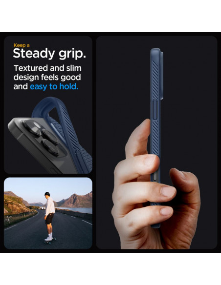 
„iPhone 16 Pro Max“ skysto oro dėklas – mėlynas
