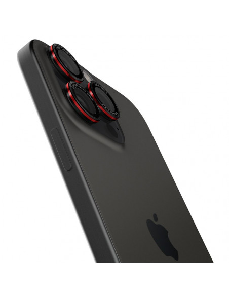 
Grūdintas stiklas iPhone 14 Pro/ Pro Max/ 15 Pro/ Pro Max/ 16 Pro/ 16 Pro Max kamerai – juodas su raudonu kraštu
