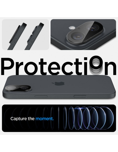 
iPhone 16 / 16 PLUS kameros stiklas, juodas - 2 vnt.
