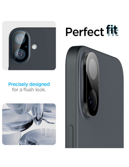 
iPhone 16 / 16 PLUS kameros stiklas, juodas - 2 vnt.
