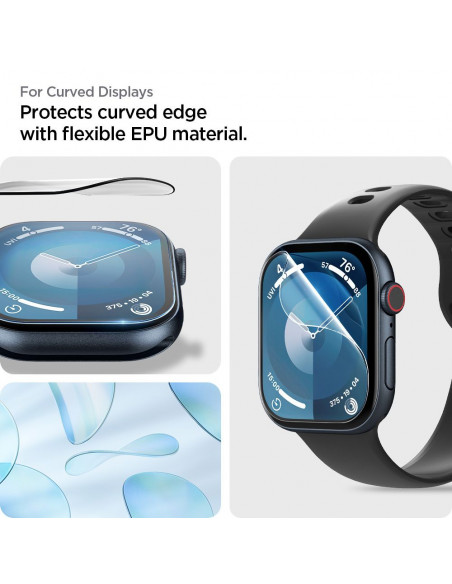 
Hibridinis stiklas Apple Watch 10 46 mm skaidrus - 2 vnt.
