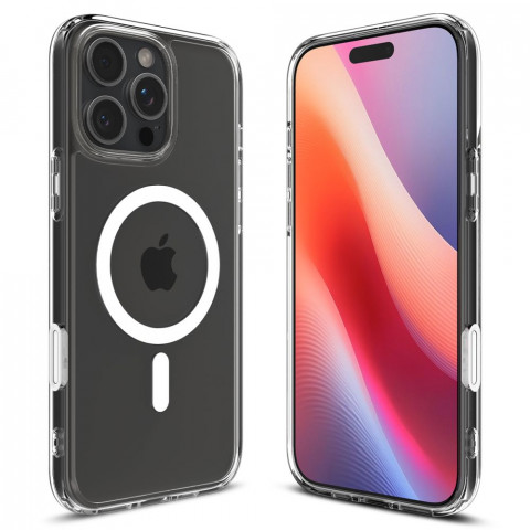 
„iPhone 16 Pro Max Ultra Hybrid T MagSafe“ dėklas – baltas
