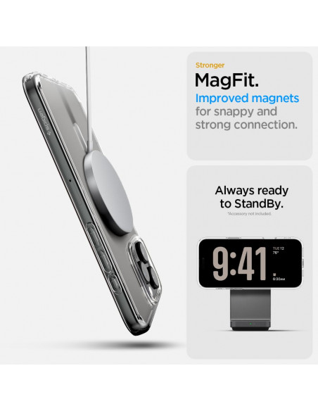 
„iPhone 16 Pro Max Ultra Hybrid T MagSafe“ dėklas – baltas
