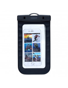 
Vandeniui atsparus mobiliojo telefono ar išmaniojo telefono dėklas su IPX8 apsauga – juodas
