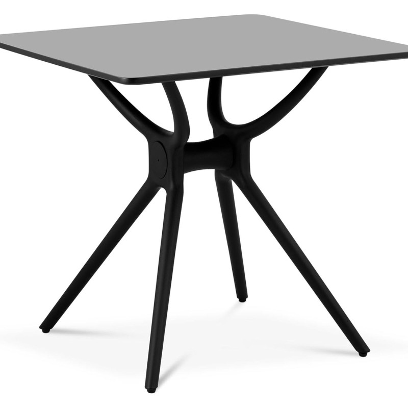 Stalas kvadratinis stalas namų biurui universalus max 150 kg 80x80 cm JUODAS Stalas kvadratinis stalas namų biurui universalus max 150 kg 80x80 cm JUODAS