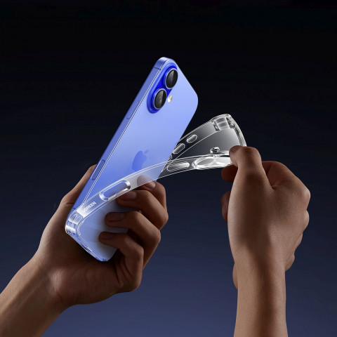 
„Bright Cushion CA101“ apsauginis dėklas, skirtas „iPhone 16 Plus“ – permatomas
