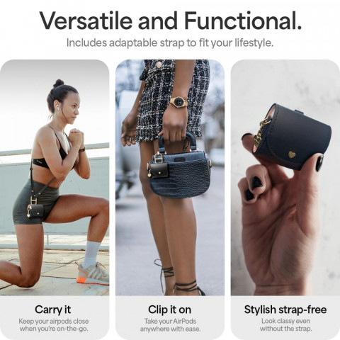 
„AirPods 4 Cyrill“ mini dėklas – juodas
