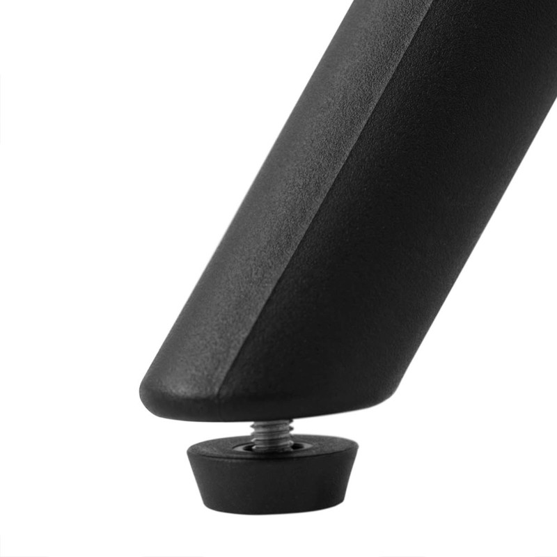 Stalas kvadratinis stalas namų biurui universalus max 150 kg 80x80 cm JUODAS