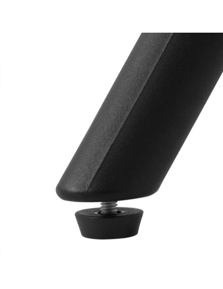 Stalas kvadratinis stalas namų biurui universalus max 150 kg 80x80 cm JUODAS