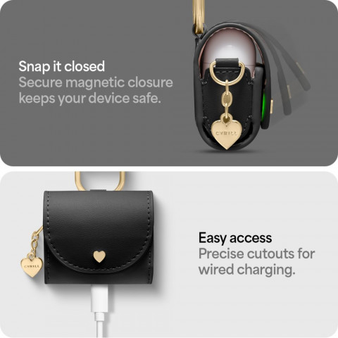 
„AirPods 4 Cyrill“ mini dėklas – juodas
