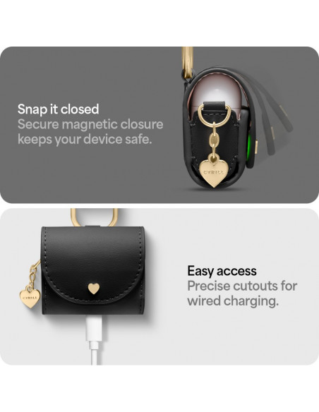 
„AirPods 4 Cyrill“ mini dėklas – juodas
