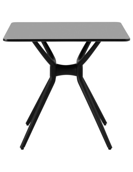 Stalas kvadratinis stalas namų biurui universalus max 150 kg 80x80 cm JUODAS