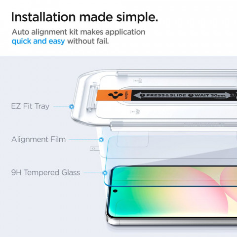 
Grūdinto stiklo Samsung Galaxy S24 FE ekranas - 2 vnt.
