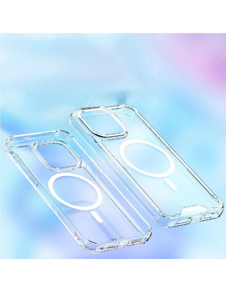 
„Samsung Galaxy S25“ skaidrus kampinis dėklas „MagSafe“ apsauginis dėklas – permatomas
