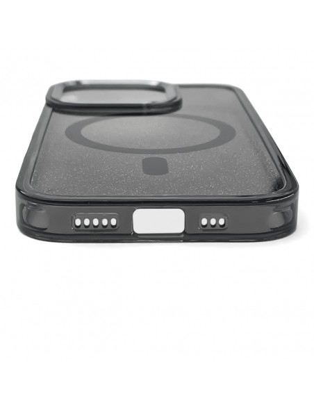 
„Samsung Galaxy S24 FE“ blizgučių dėklas „MagSafe“ apsauginis dėklas – juodas su blizgučiais
