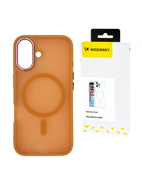 
„Samsung Galaxy S24 FE“ madingas dėklas su „MagSafe“ – oranžinis
