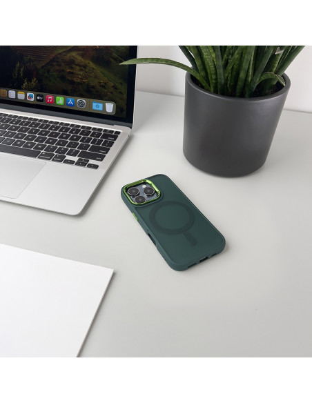 
„Samsung Galaxy S24 FE“ madingas dėklas su „MagSafe“ – žalias
