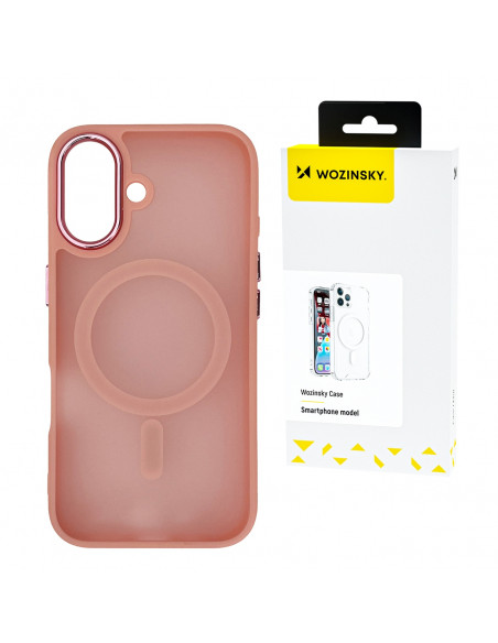 
„Samsung Galaxy S24 FE“ madingas dėklas su „MagSafe“ – rožinis
