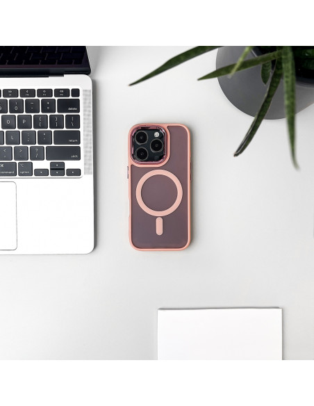 
„Samsung Galaxy S24 FE“ madingas dėklas su „MagSafe“ – rožinis
