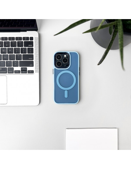 
„Samsung Galaxy S24 FE“ madingas dėklas su „MagSafe“ – mėlynas
