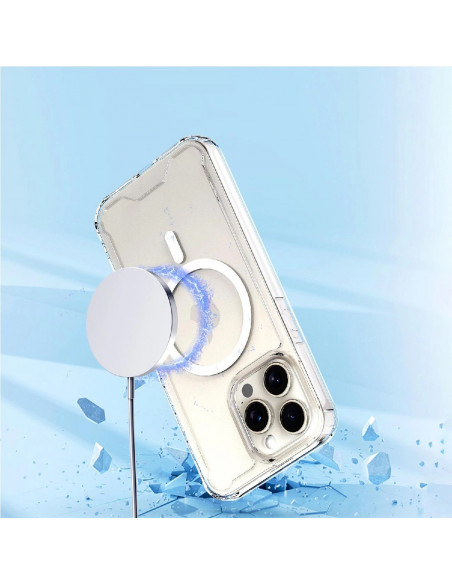 
„Samsung Galaxy S24 FE“ skaidrus kampinis dėklas „MagSafe“ – permatomas
