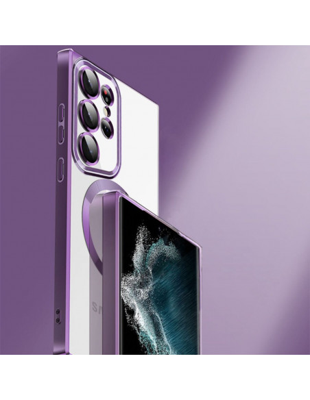 
Samsung Galaxy S24 FE galvanizuoto dangalo „Magsafe“ dėklas – mėlynas
