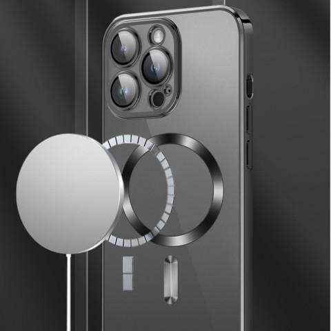 
Samsung Galaxy S24 FE galvanizuoto danga padengtas Magsafe dėklas – rožinis
