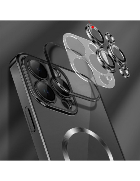 
Samsung Galaxy S24 FE galvanizuoto danga padengtas Magsafe dėklas – rožinis
