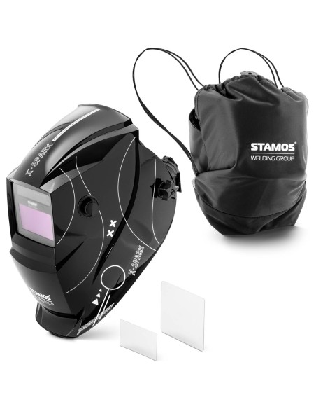 Automatinis automatiškai tamsėjantis suvirinimo šalmas su X-SPARK šlifavimo funkcija Automatinis automatiškai tamsėjantis suvirinimo šalmas su X-SPARK šlifavimo funkcija