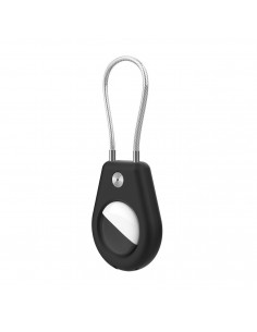 
„Apple AirTag“ dėklas su plieniniu trosu – juodas
