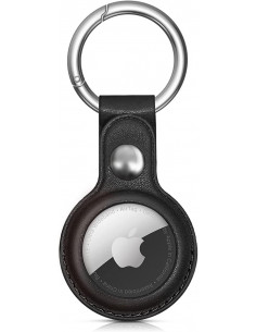 
„Apple AirTag“ ekologiškos odos dėklas – juodas

