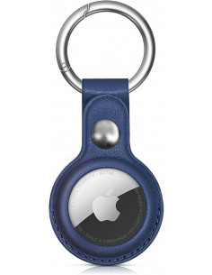 
„Apple AirTag“ ekologiškos odos dėklas – mėlynas
