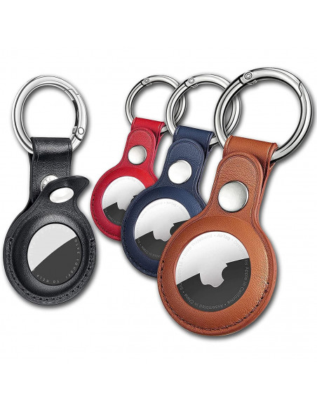 
„Apple AirTag“ ekologiškos odos dėklai – 4 vnt.
