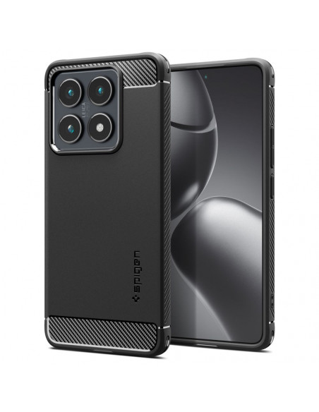 
„Xiaomi 14T Pro Rugged Armor“ dėklas – matinės juodos spalvos
