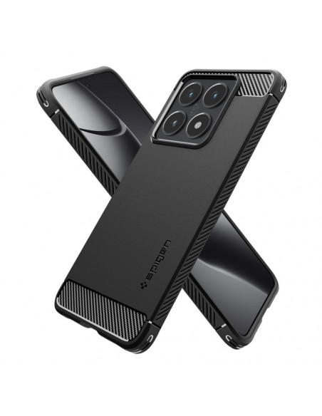 
„Xiaomi 14T Pro Rugged Armor“ dėklas – matinės juodos spalvos
