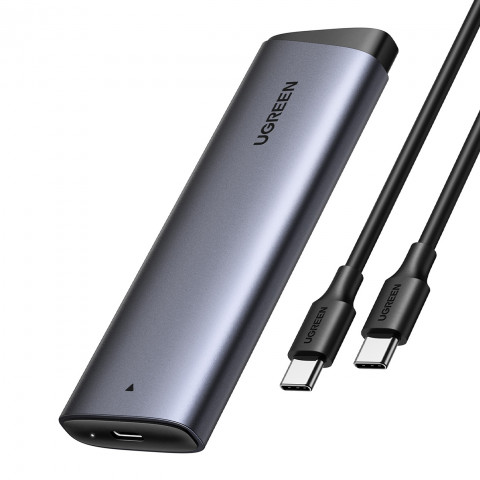 
M.2 NVMe PCIe SSD korpusas - sidabrinis
