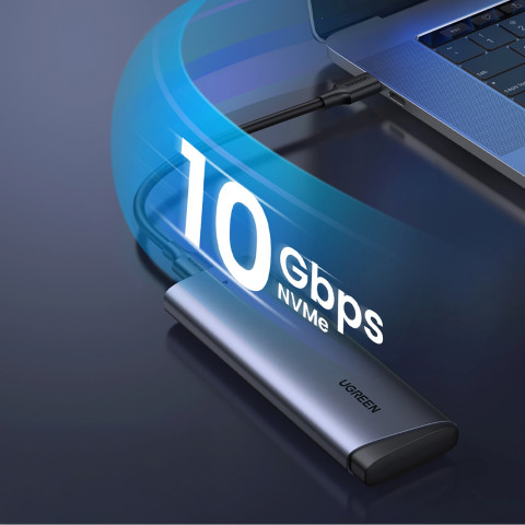 
M.2 NVMe PCIe SSD korpusas - sidabrinis
