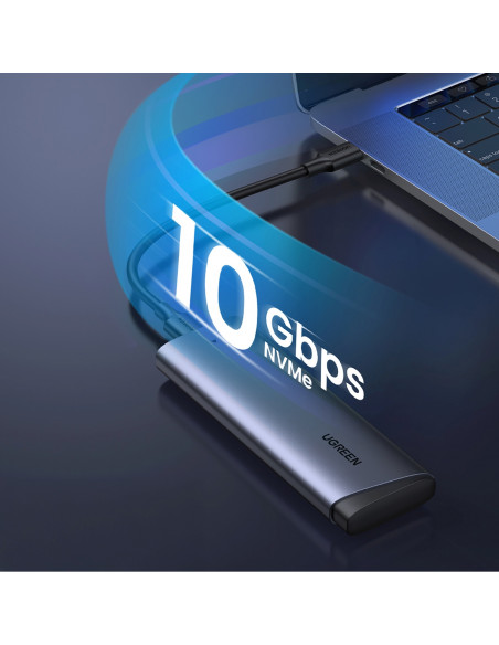 
M.2 NVMe PCIe SSD korpusas - sidabrinis
