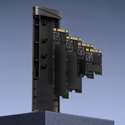 
M.2 NVMe PCIe SSD korpusas - sidabrinis
