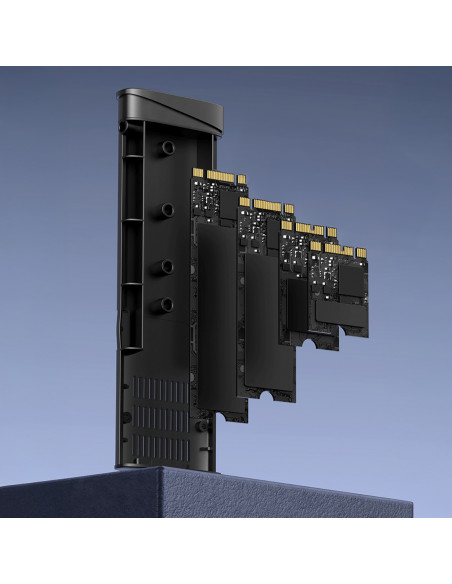
M.2 NVMe PCIe SSD korpusas - sidabrinis
