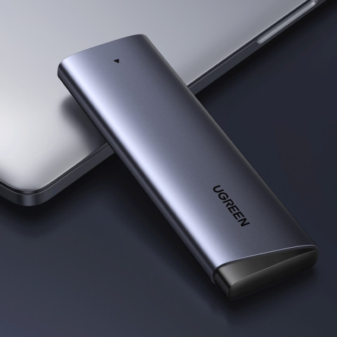 
M.2 NVMe PCIe SSD korpusas - sidabrinis
