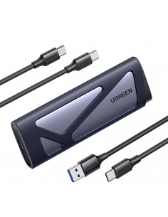 
M.2 NVMe/ SATA SSD korpusas - sidabrinis
